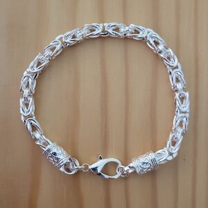 Vintage Chunky Mens Womens Silver Bracelet NEW